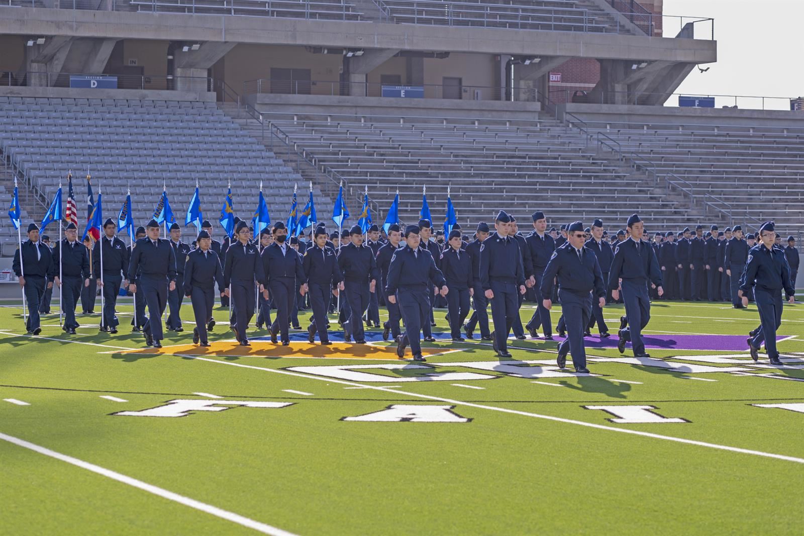 Approximately 850 cadets representing CFISD’s 12 comprehensive high schools and nine JROTC units displayed their discipline.